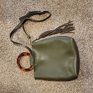 Anthropologie Acrylic Handle Satchel/Crossbody